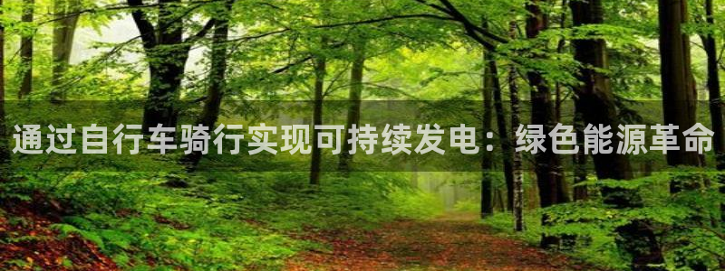 尊龙凯时人生就是博|通过自行车骑行实现可持续发电:绿色能源革命(图1) 尊龙凯时人生就是博