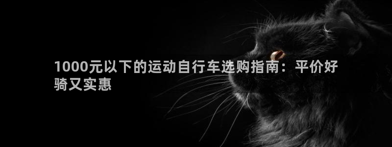 尊龙凯时 - 人生就是搏|1000元以下的运动自行车选购指南:平价好
骑又实惠(图1) 尊龙凯时 - 人生就是搏