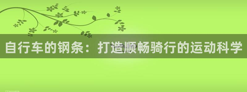 尊龙凯时官网地址是多少|自行车的钢条:打造顺畅骑行的运动科学(图1) 尊龙凯时官网地址是多少